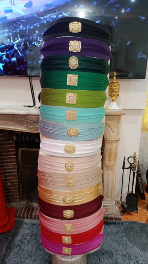 ceinture en crêpe de soie pour caftan marocain