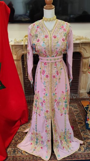 caftan marocain neuf doublé avec ceinture