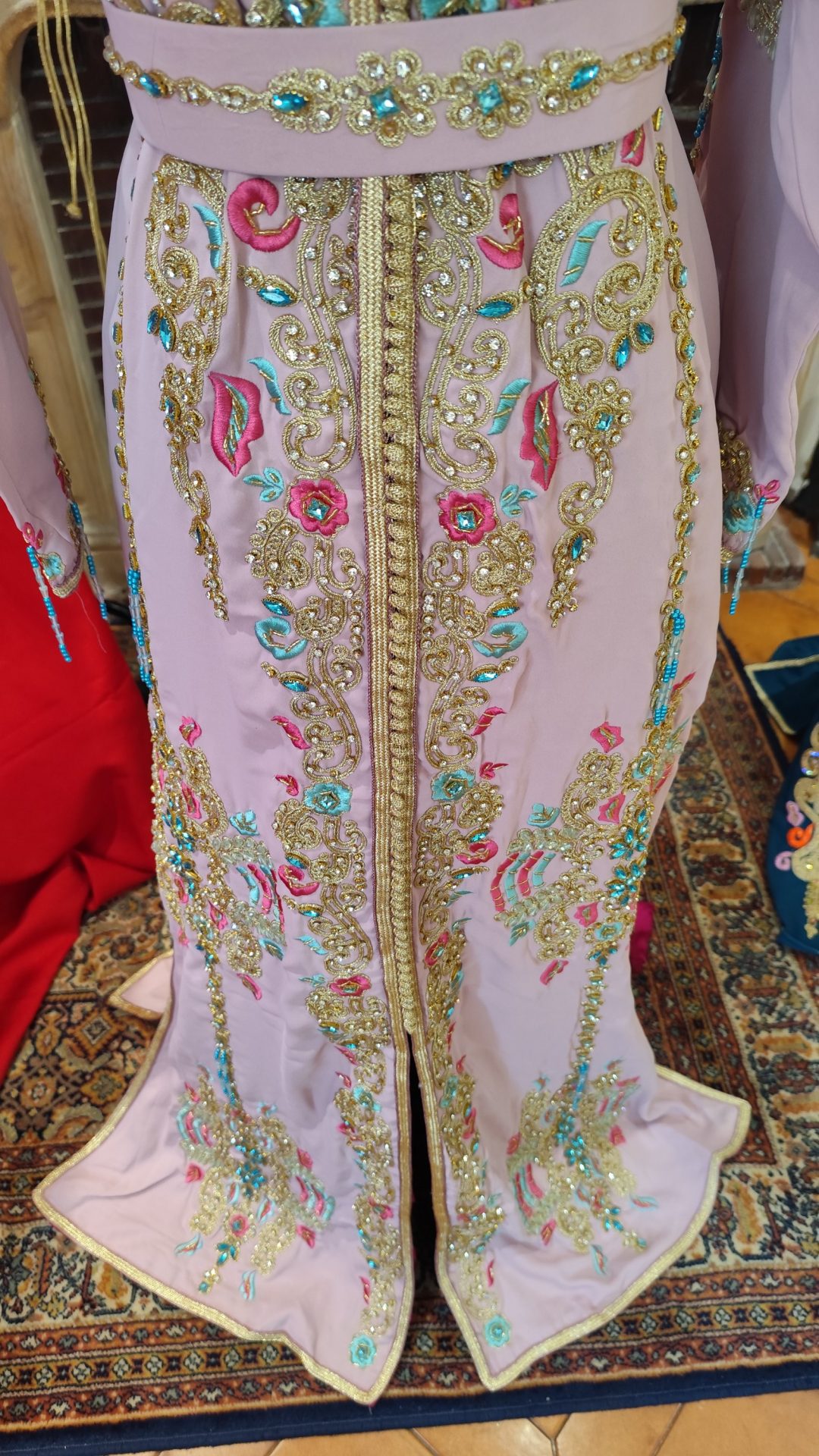 caftan marocain neuf doublé avec ceinture – Image 16