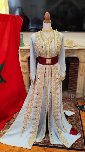 caftan marocain neuf doublé - Takchita deux pièces