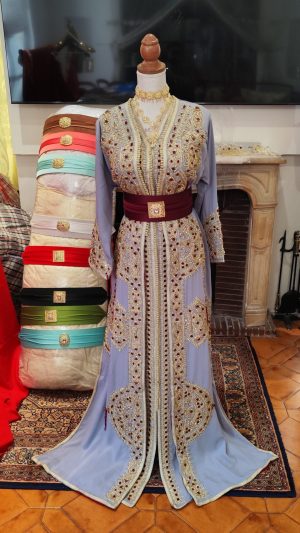 caftan marocain neuf doublé _ takchita deux pièces