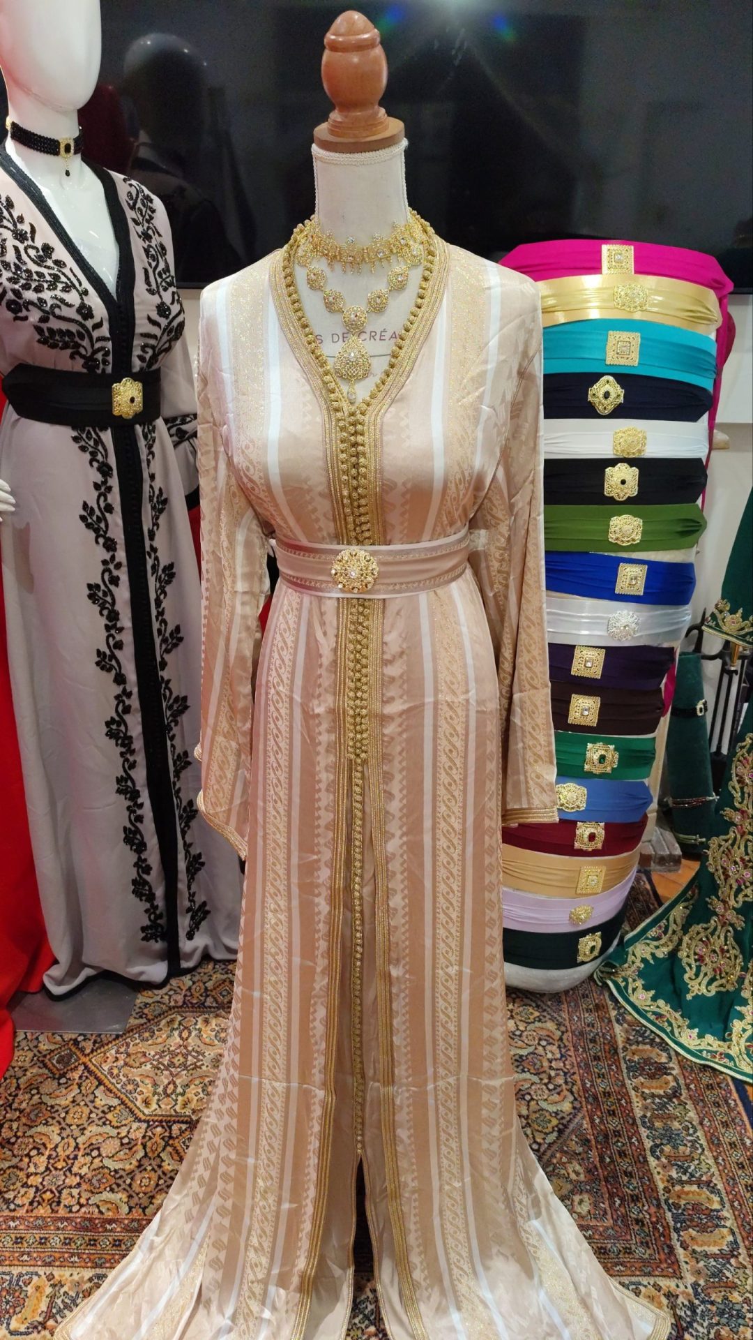 caftan marocain neuf avec ceinture – Image 4