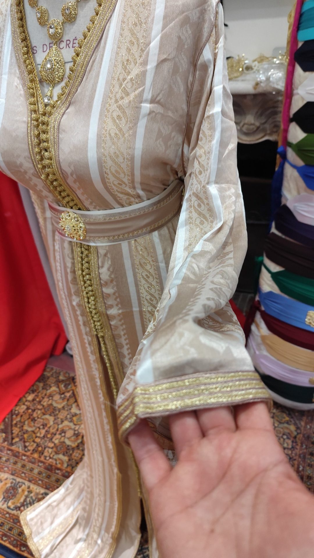 caftan marocain neuf avec ceinture – Image 2