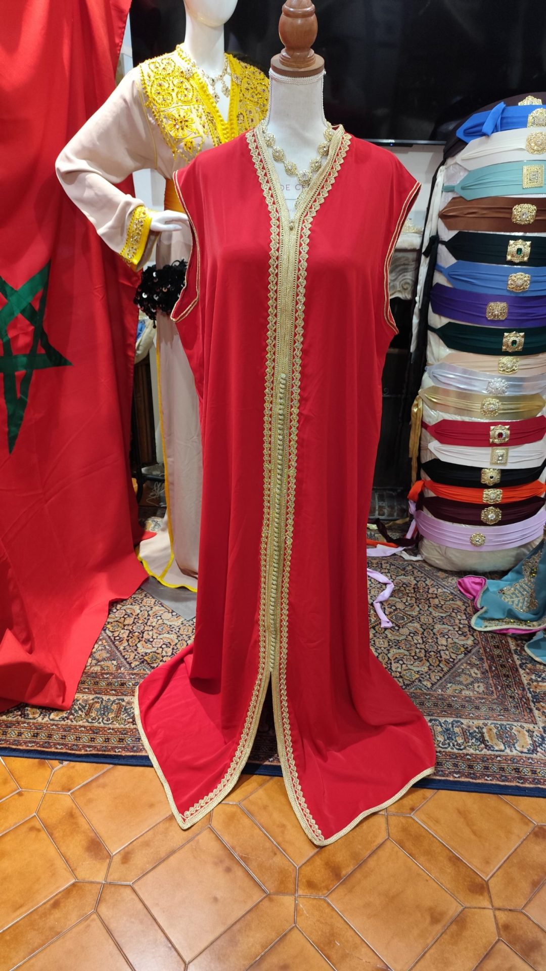 caftan marocain neuf grande taille _ takchita deux pièces – Image 16