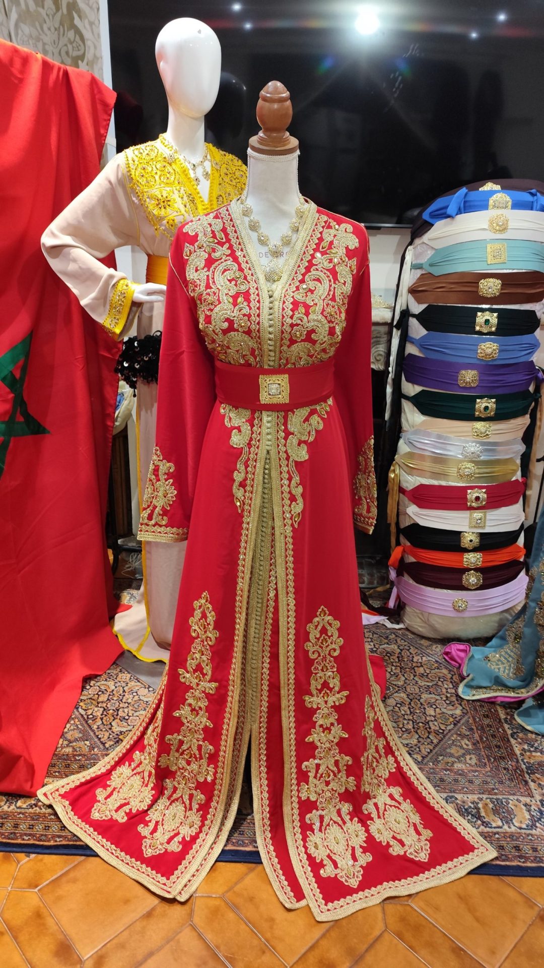 caftan marocain neuf grande taille _ takchita deux pièces – Image 4