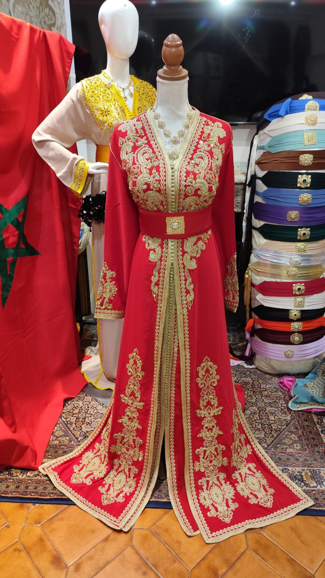 caftan marocain neuf grande taille _ takchita deux pièces – Image 9
