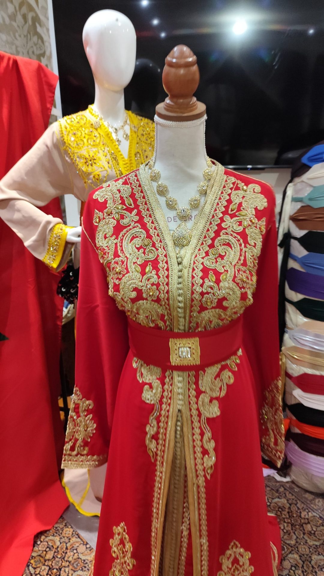 caftan marocain neuf grande taille _ takchita deux pièces – Image 6