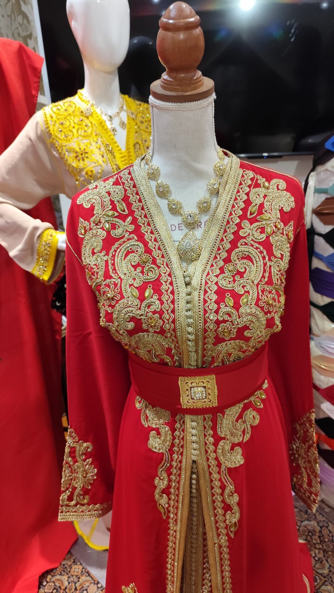 caftan marocain neuf grande taille _ takchita deux pièces – Image 2