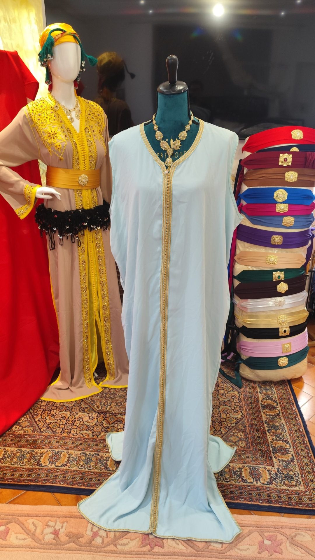 caftan marocain d occasion grande taille doublé – Image 4