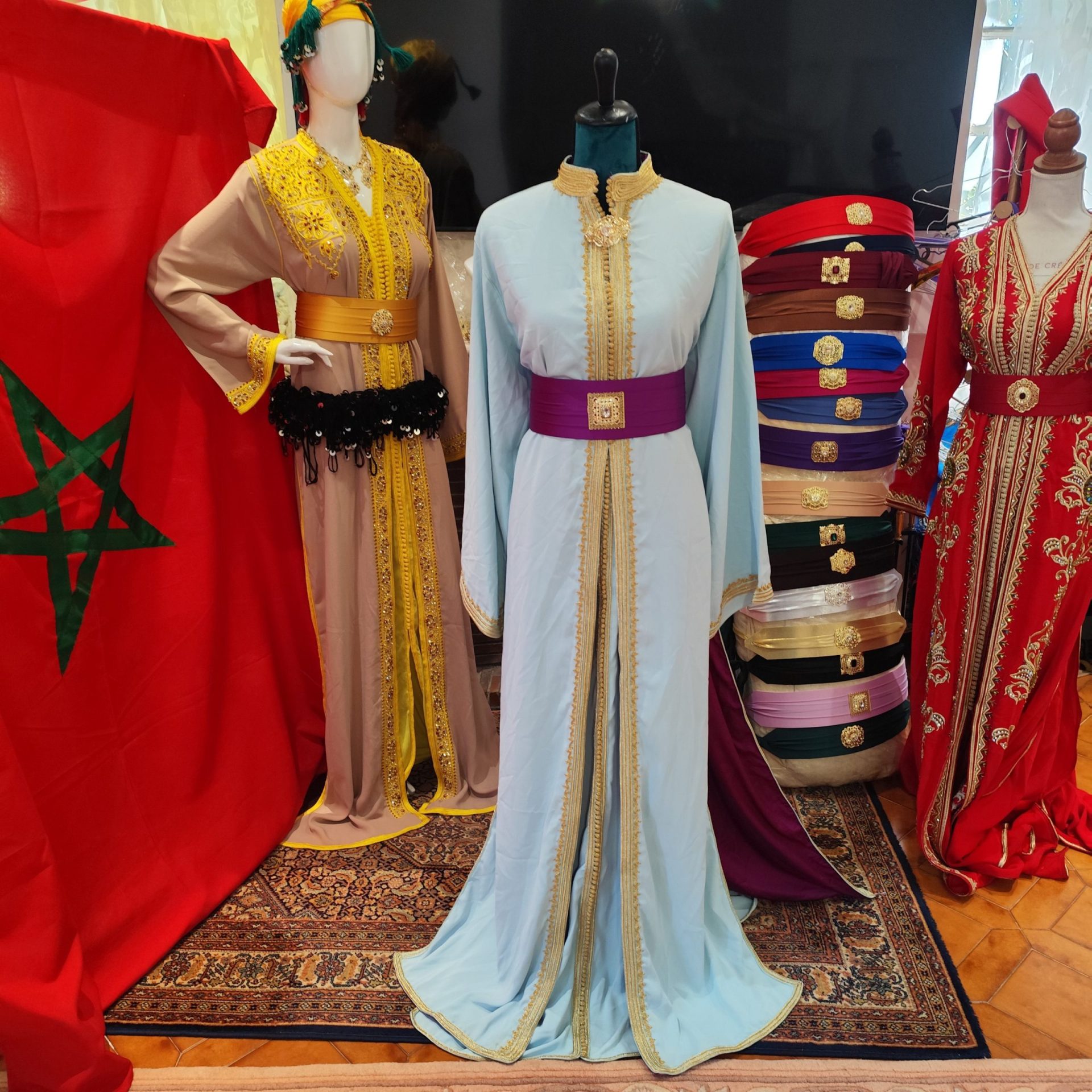 caftan marocain d occasion grande taille doublé – Image 12