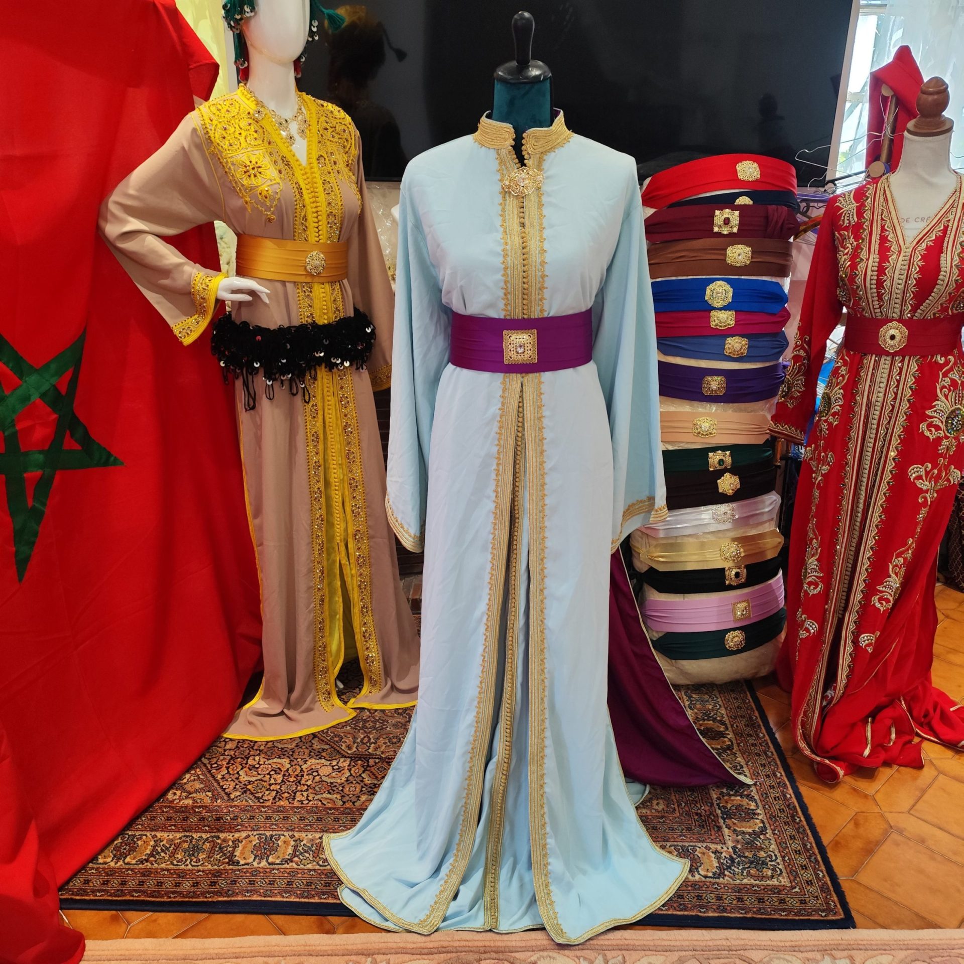 caftan marocain d occasion grande taille doublé – Image 10