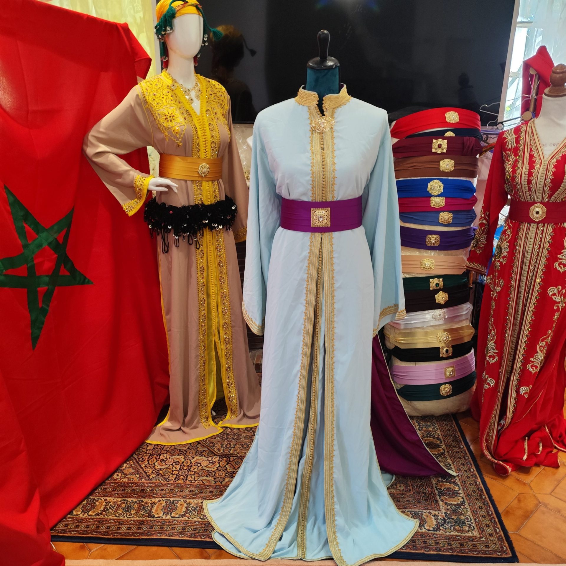 caftan marocain d occasion grande taille doublé – Image 8