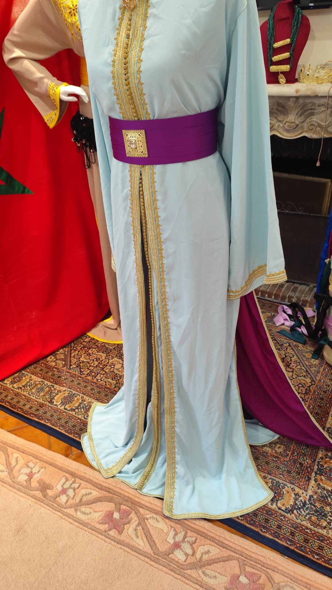 caftan marocain d occasion grande taille doublé – Image 9