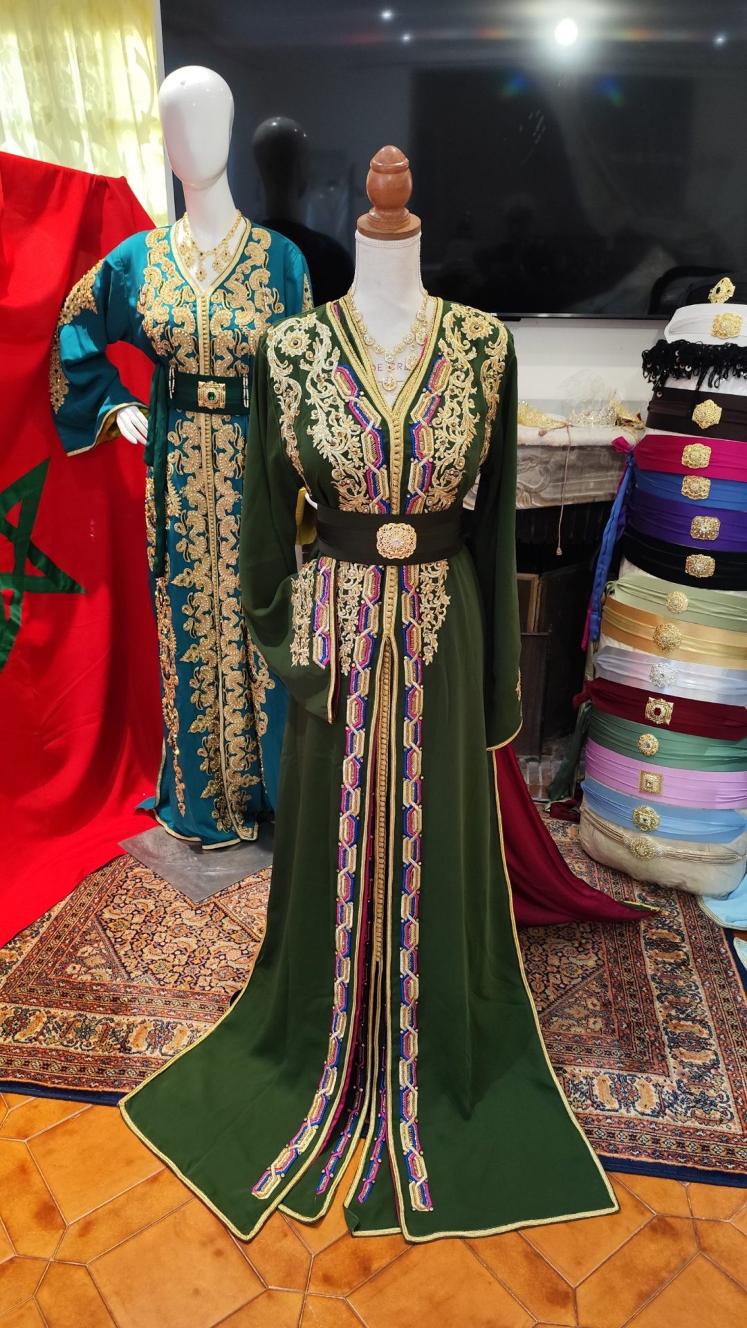 caftan marocain neuf doublé _ takchita deux pieces – Image 2