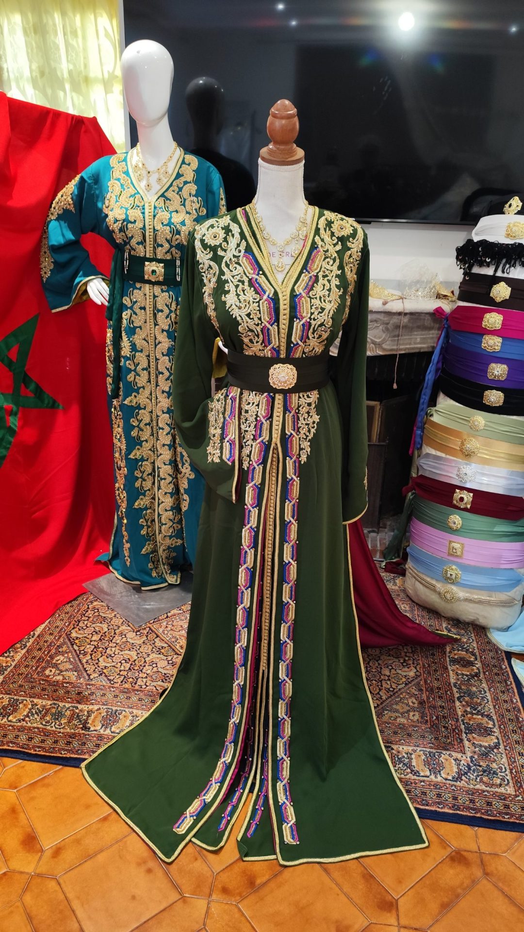 caftan marocain neuf doublé _ takchita deux pieces – Image 6