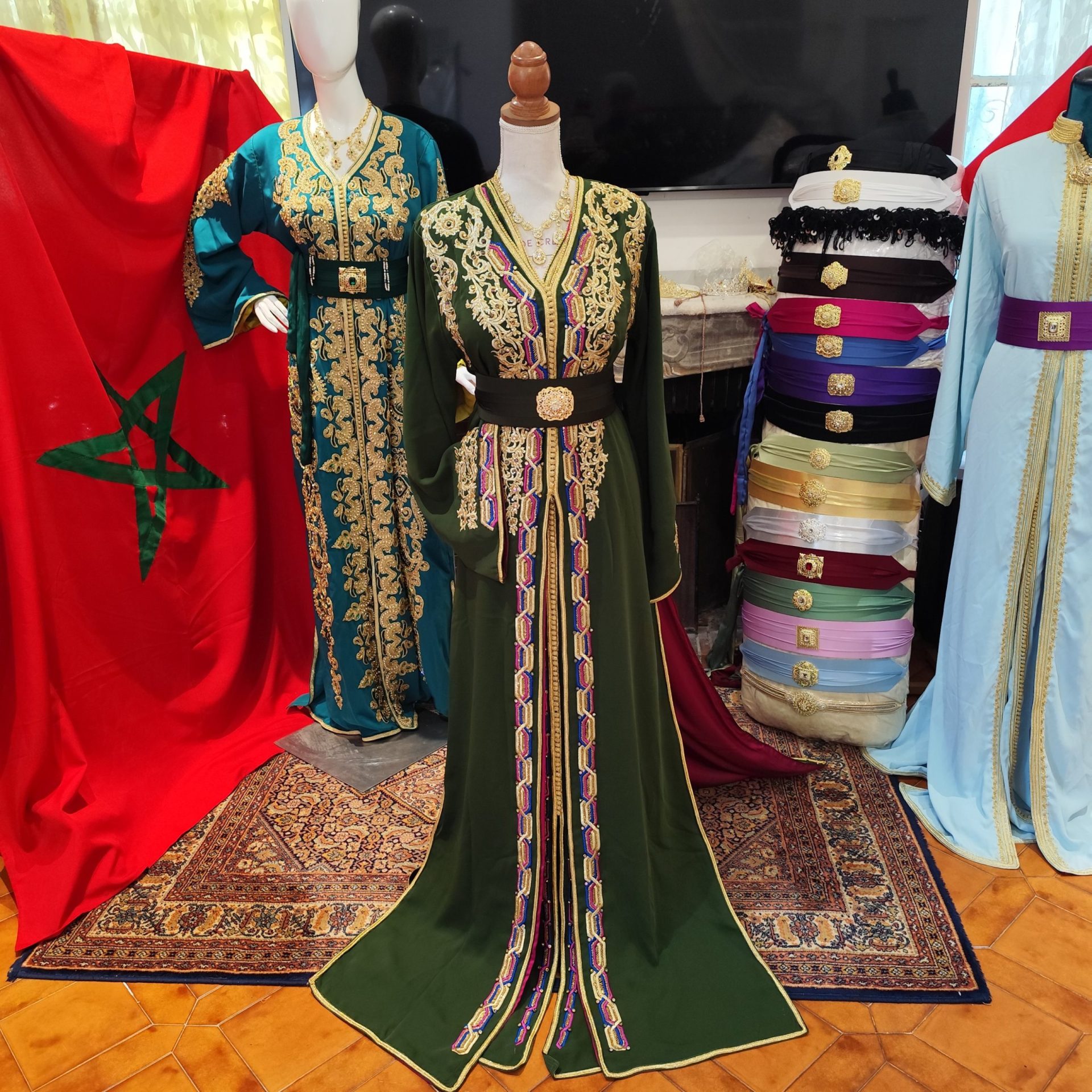 caftan marocain neuf doublé _ takchita deux pieces – Image 10