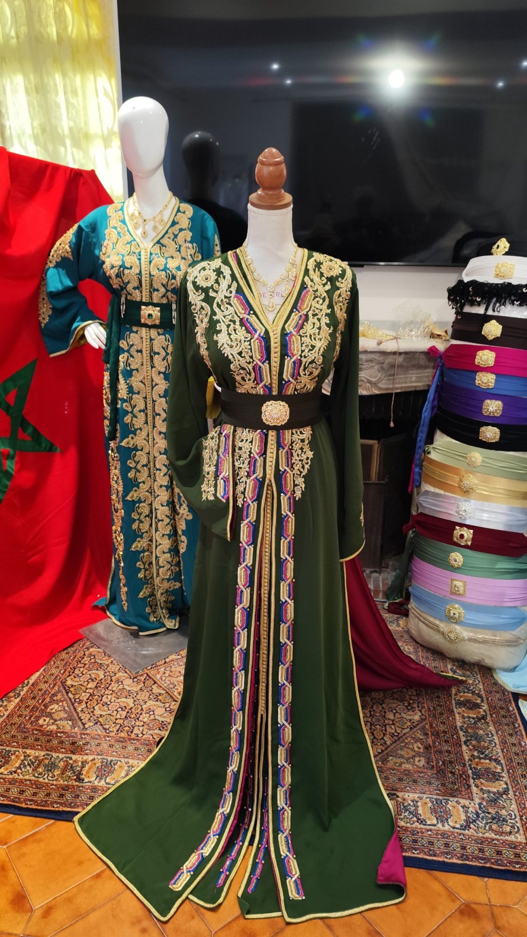 caftan marocain neuf doublé _ takchita deux pieces – Image 15