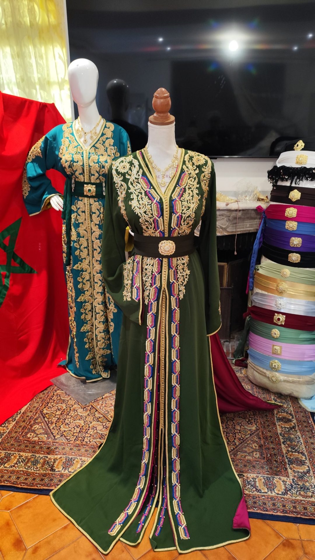 caftan marocain neuf doublé _ takchita deux pieces – Image 13