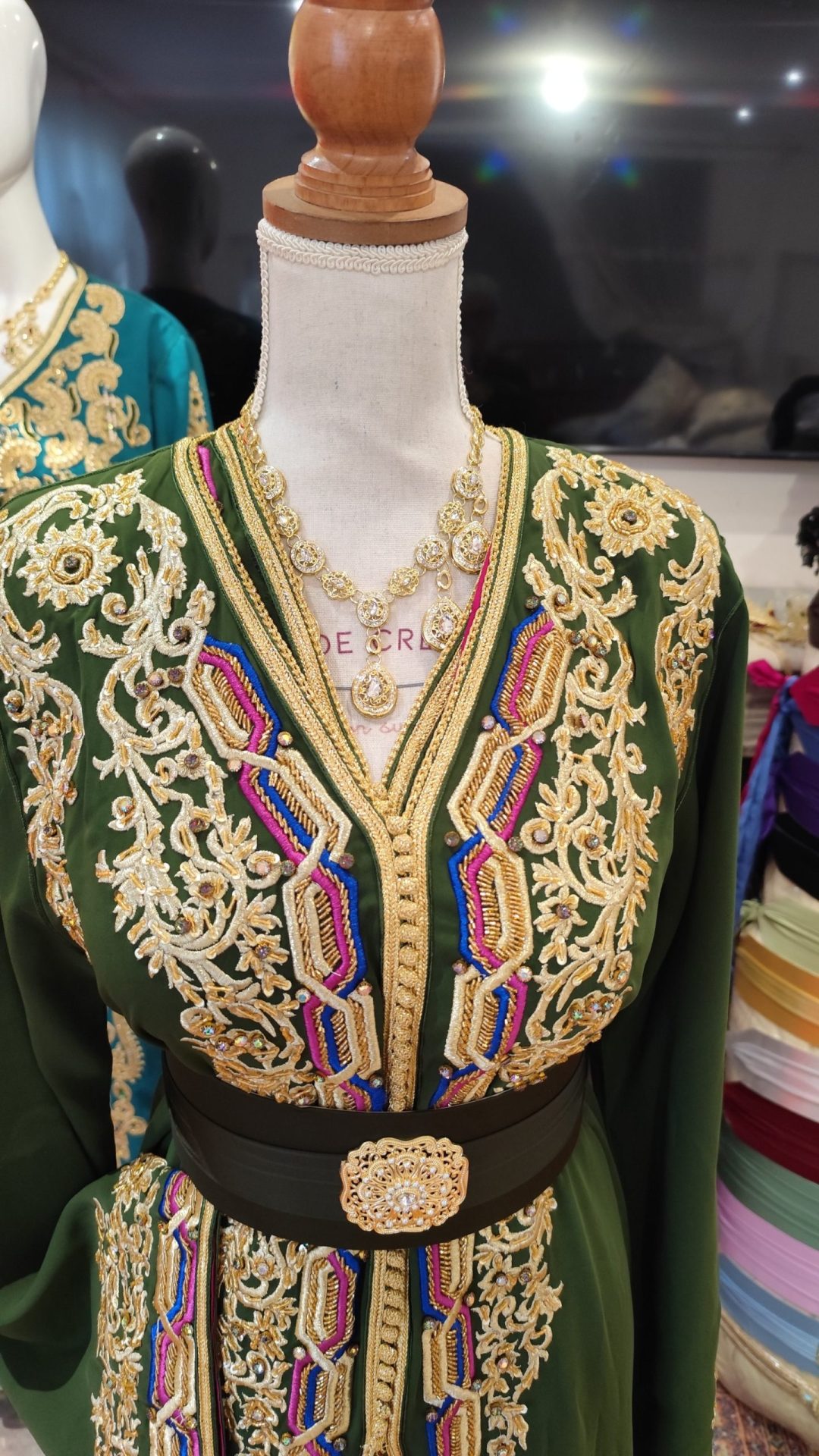caftan marocain neuf doublé _ takchita deux pieces – Image 8