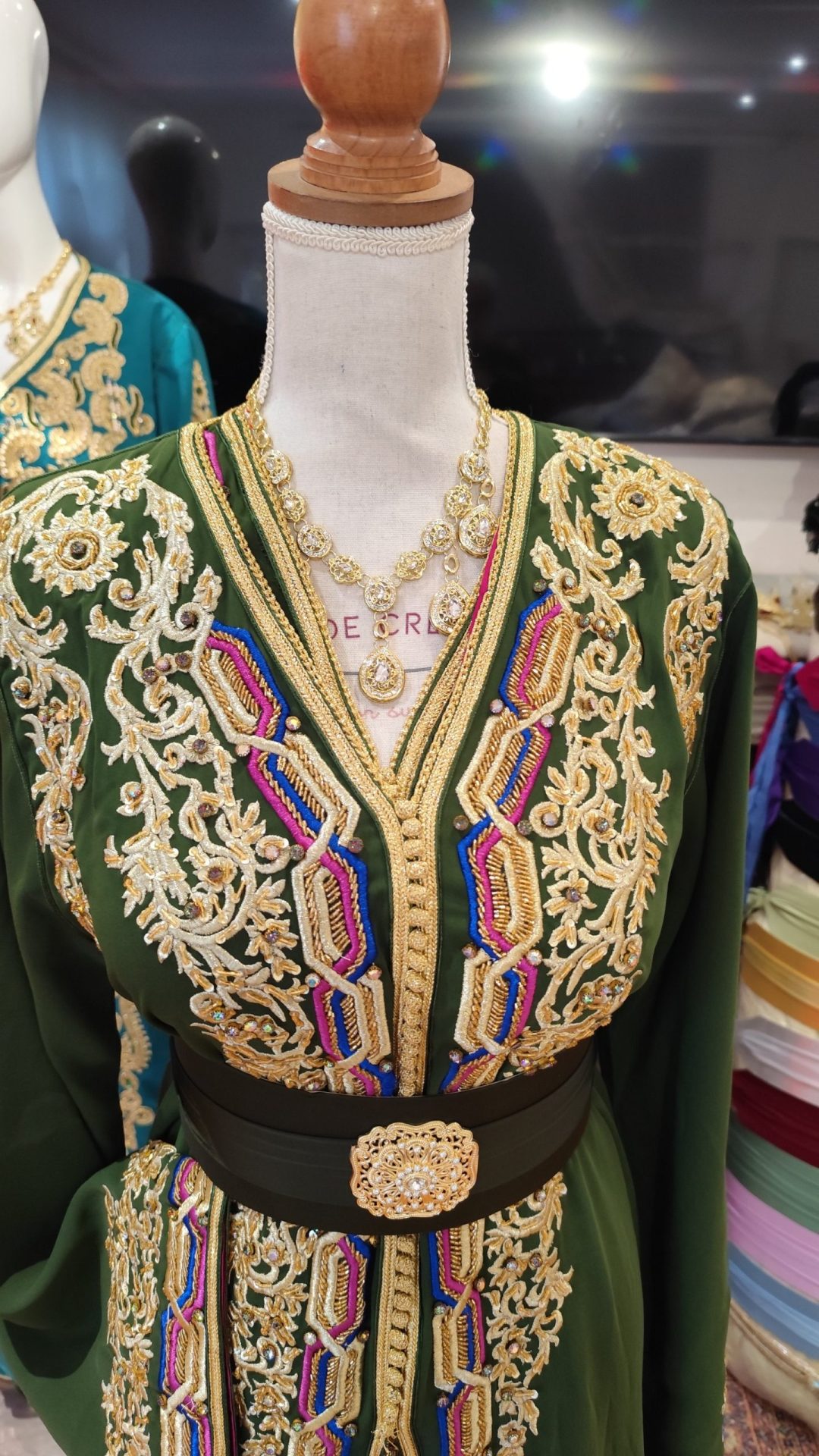 caftan marocain neuf doublé _ takchita deux pieces – Image 11