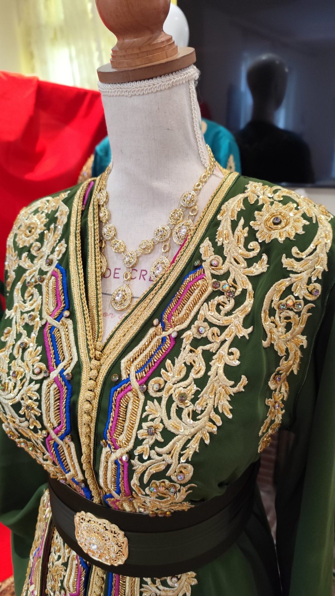 caftan marocain neuf doublé _ takchita deux pieces – Image 12