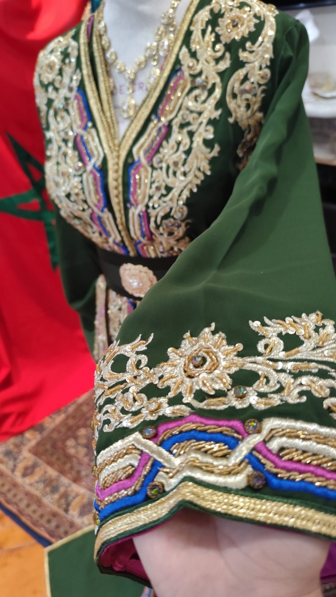 caftan marocain neuf doublé _ takchita deux pieces – Image 7