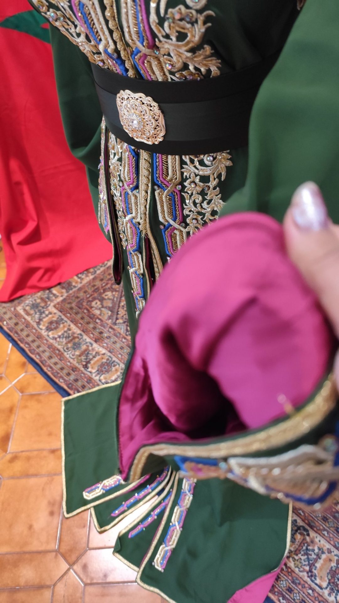 caftan marocain neuf doublé _ takchita deux pieces – Image 4