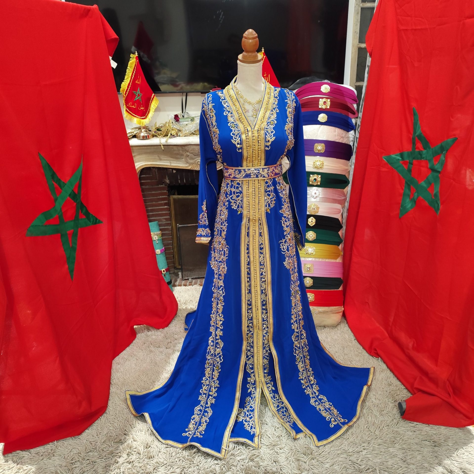 caftan marocain neuf avec ceinture – Image 4