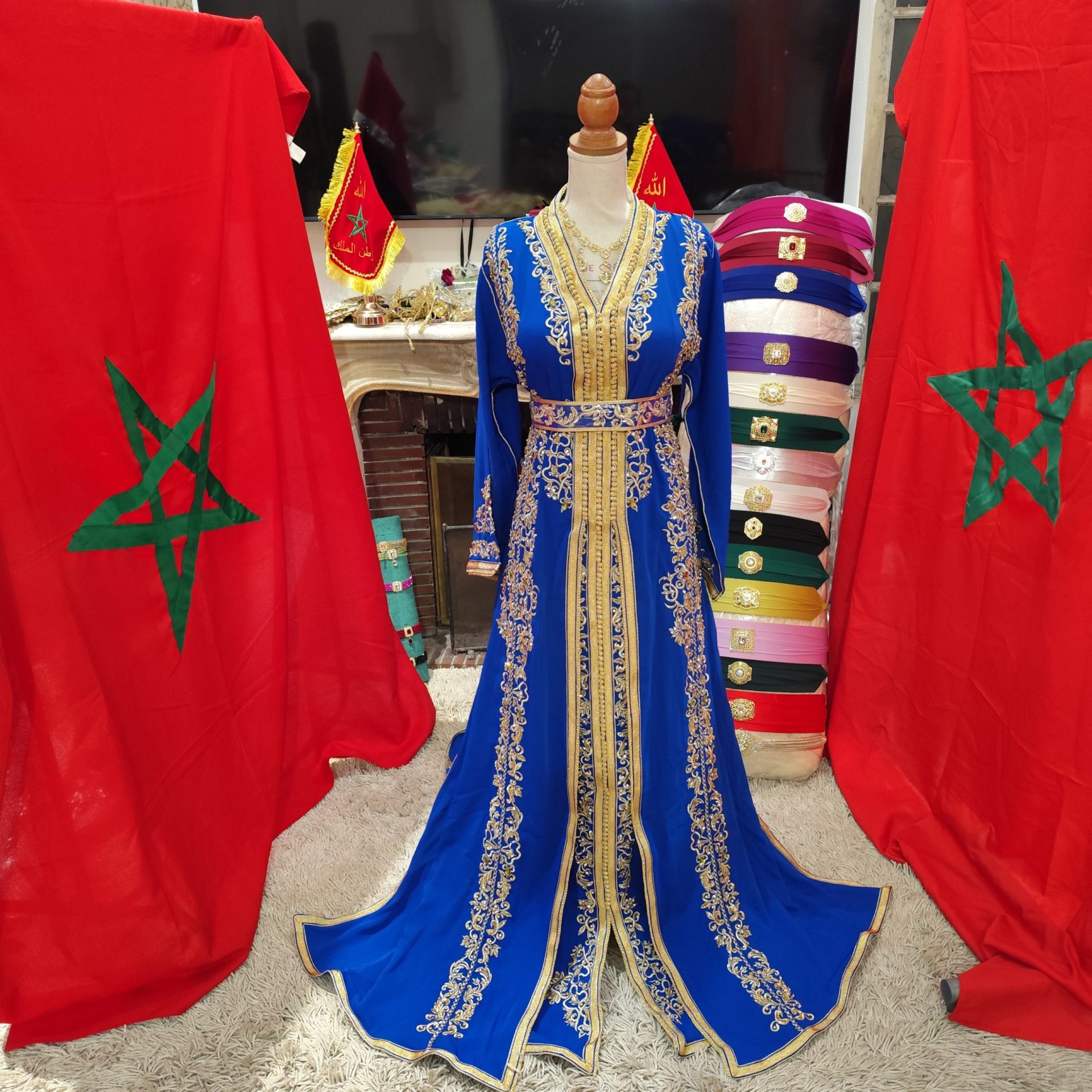caftan marocain neuf avec ceinture – Image 9