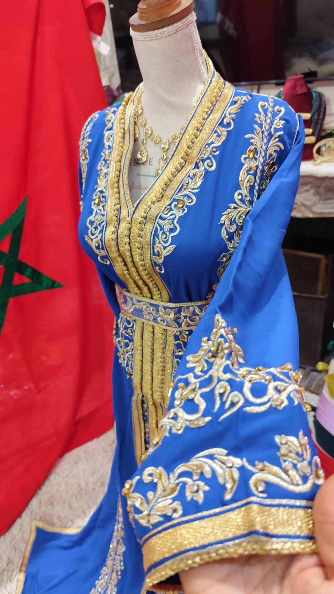 caftan marocain neuf avec ceinture – Image 5