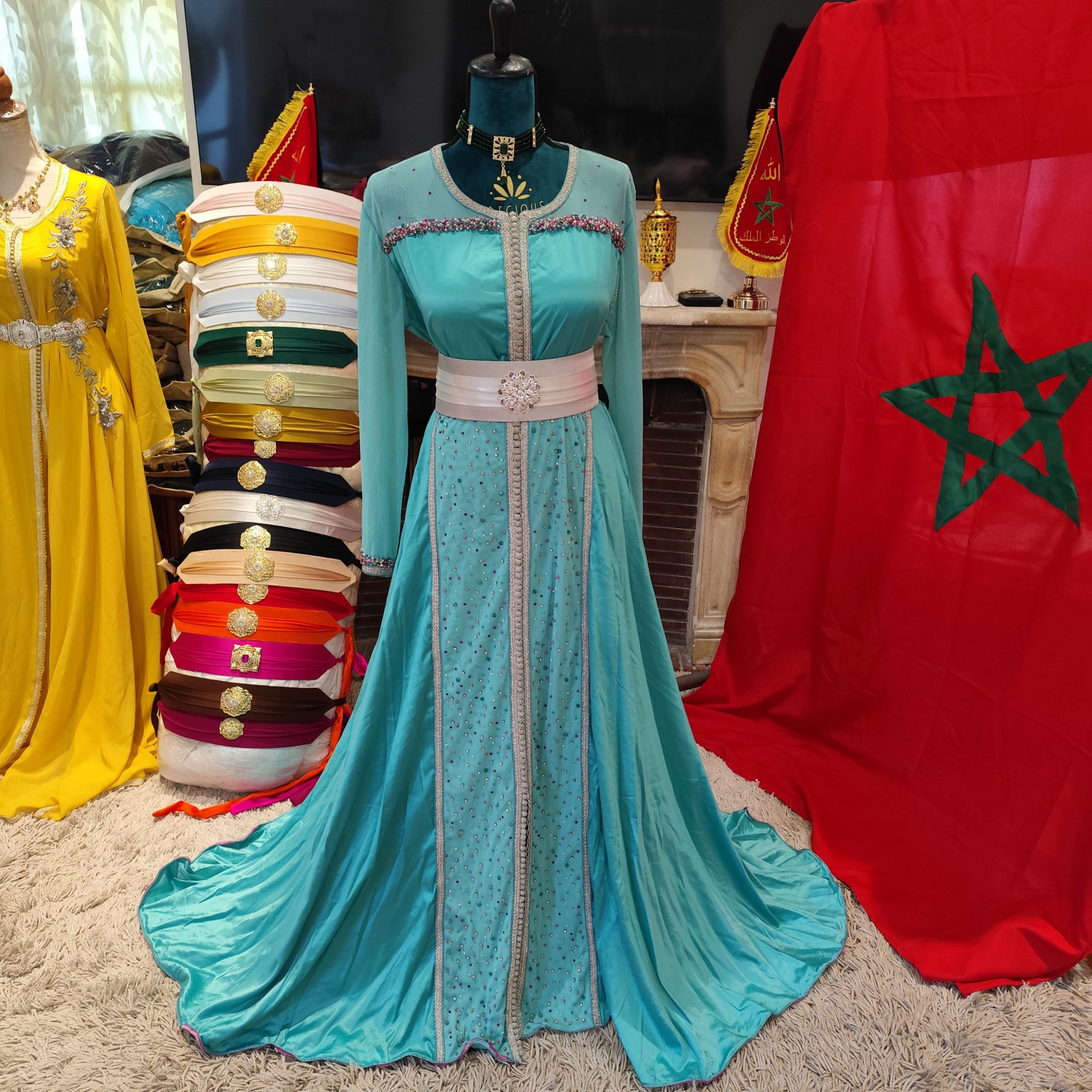 caftan marocain d occasion porté une fois – Image 15