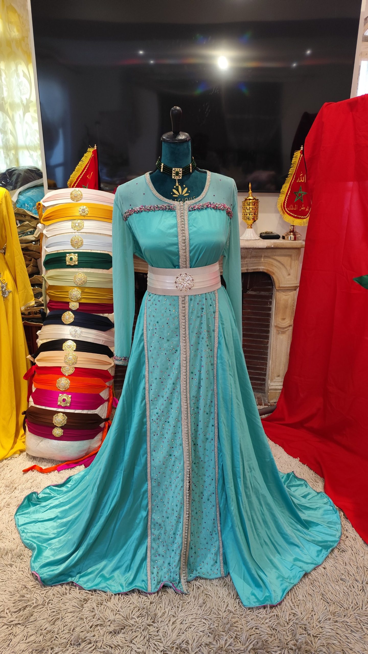 caftan marocain d occasion porté une fois – Image 12