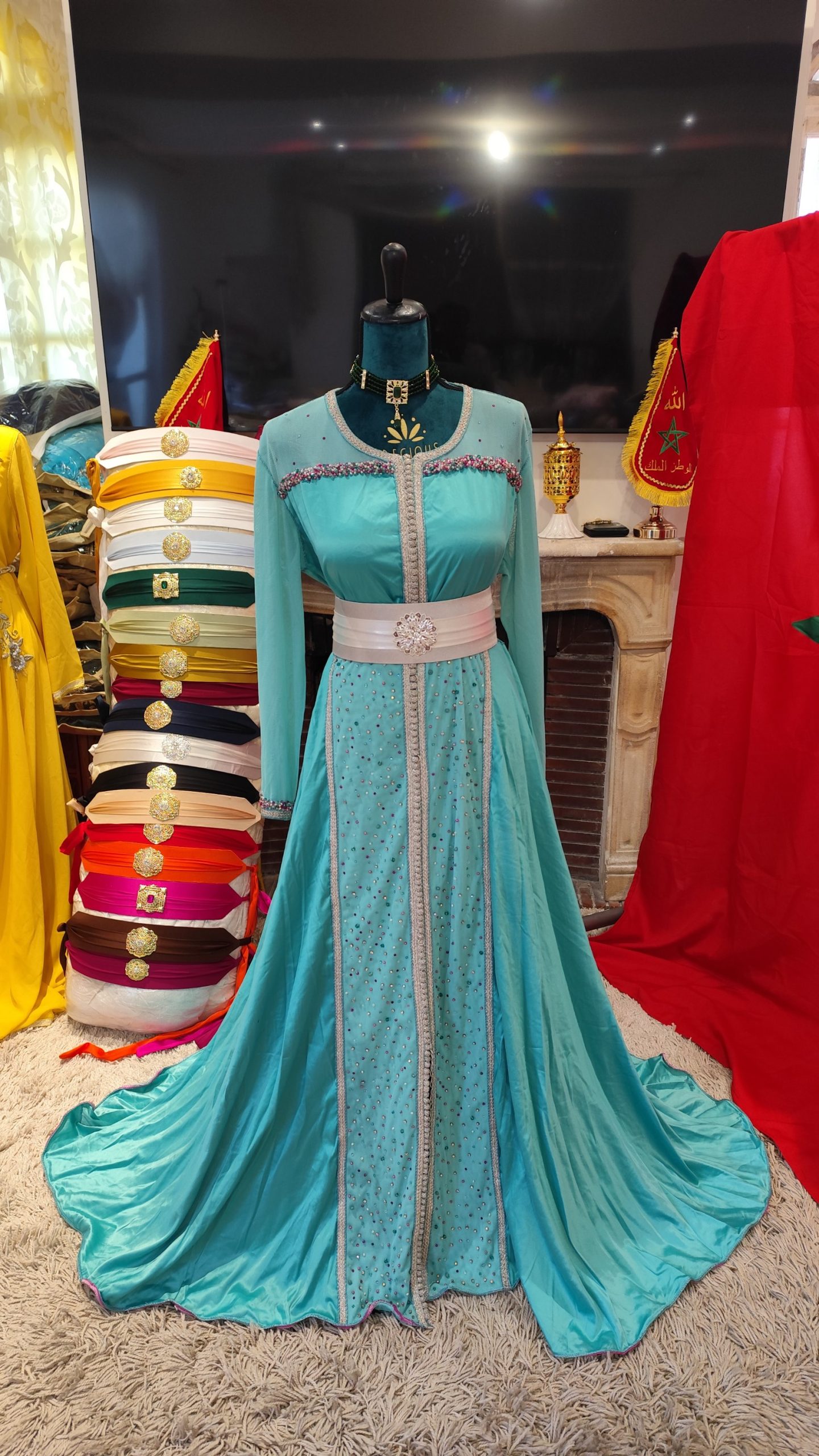 caftan marocain d occasion porté une fois – Image 14