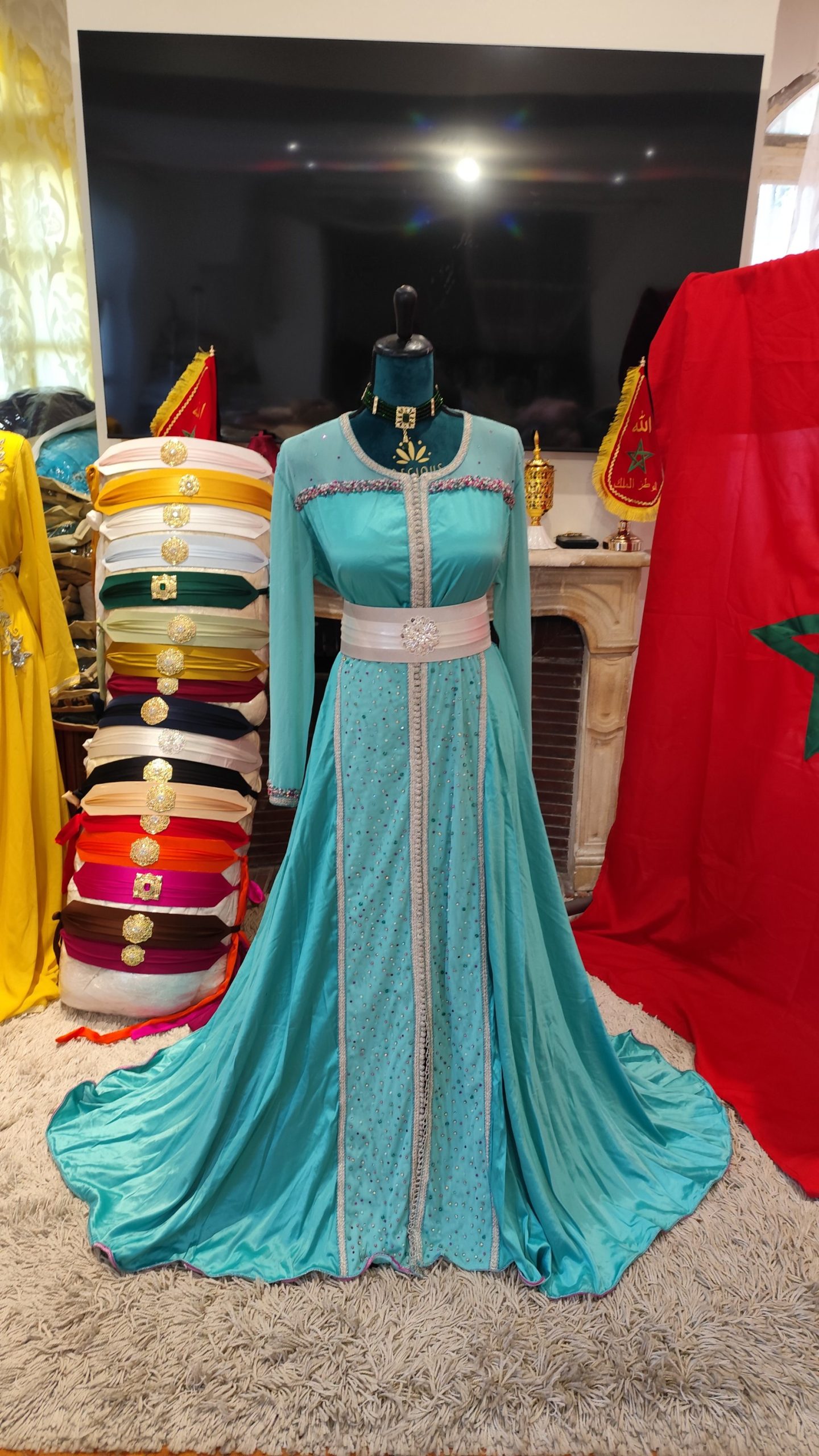 caftan marocain d occasion porté une fois – Image 11