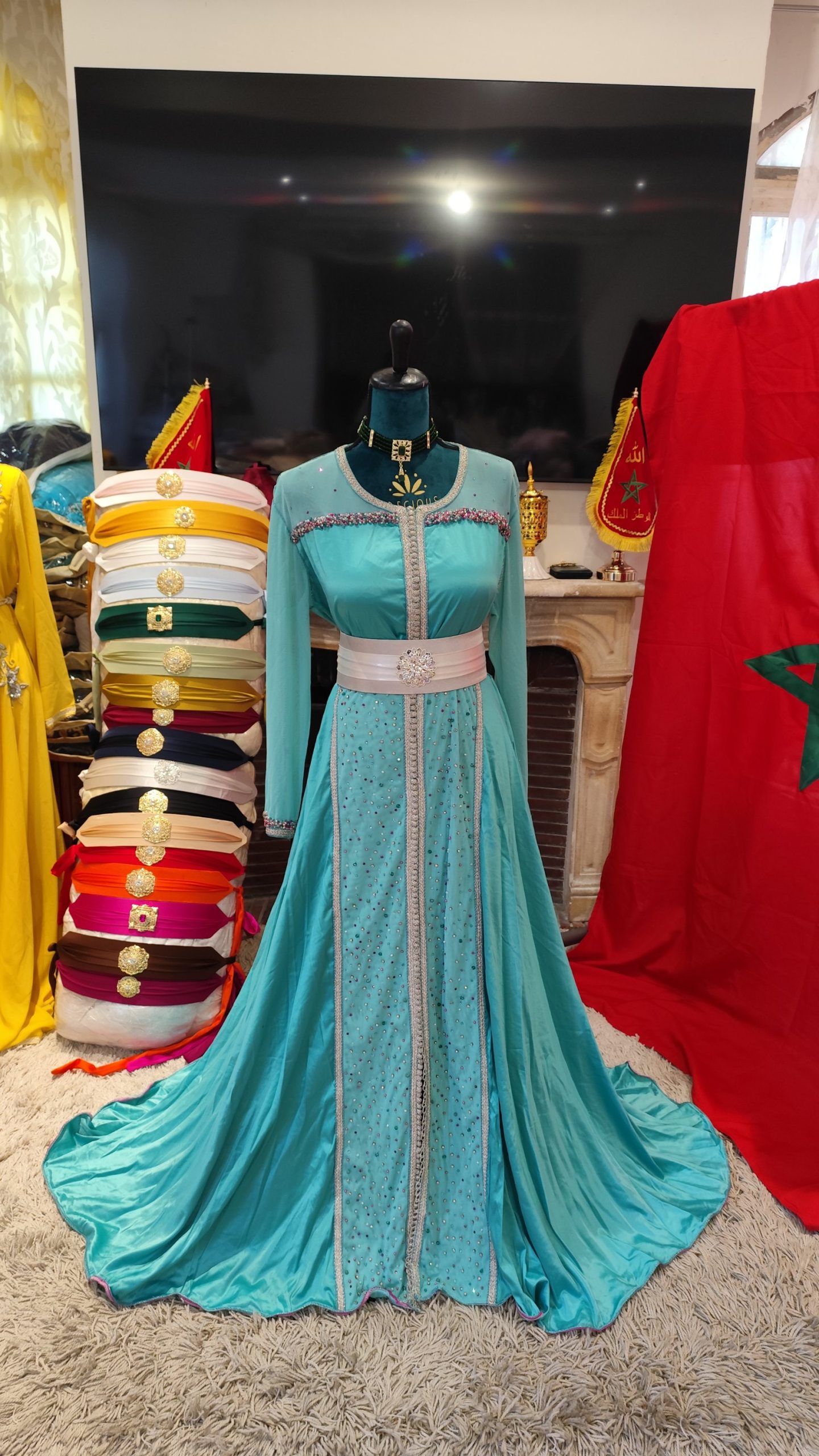caftan marocain d occasion porté une fois – Image 4
