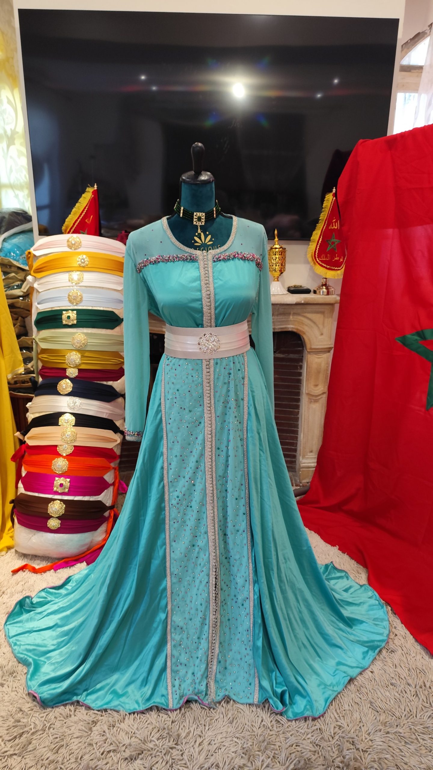 caftan marocain d occasion porté une fois – Image 2