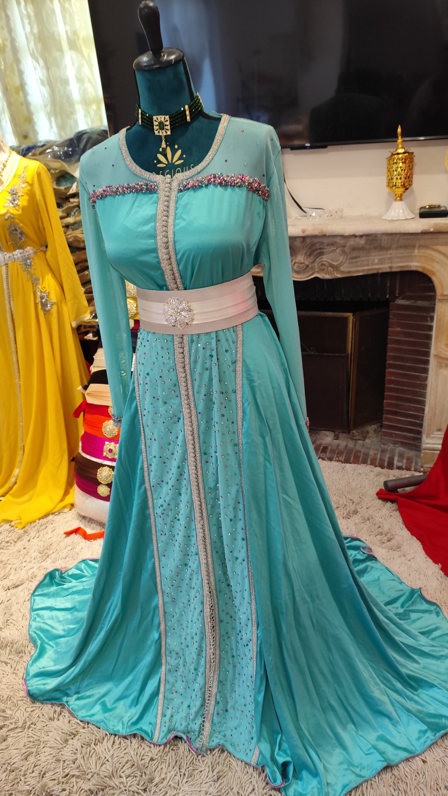 caftan marocain d occasion porté une fois – Image 3