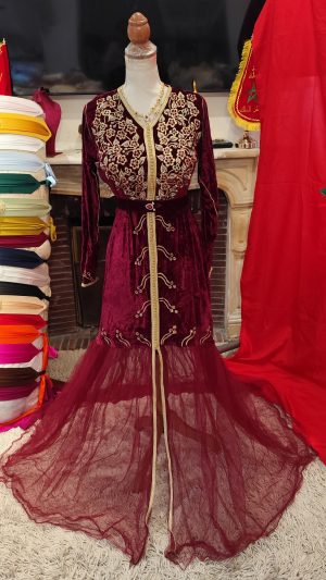 caftan marocain d occasion avec ceinture