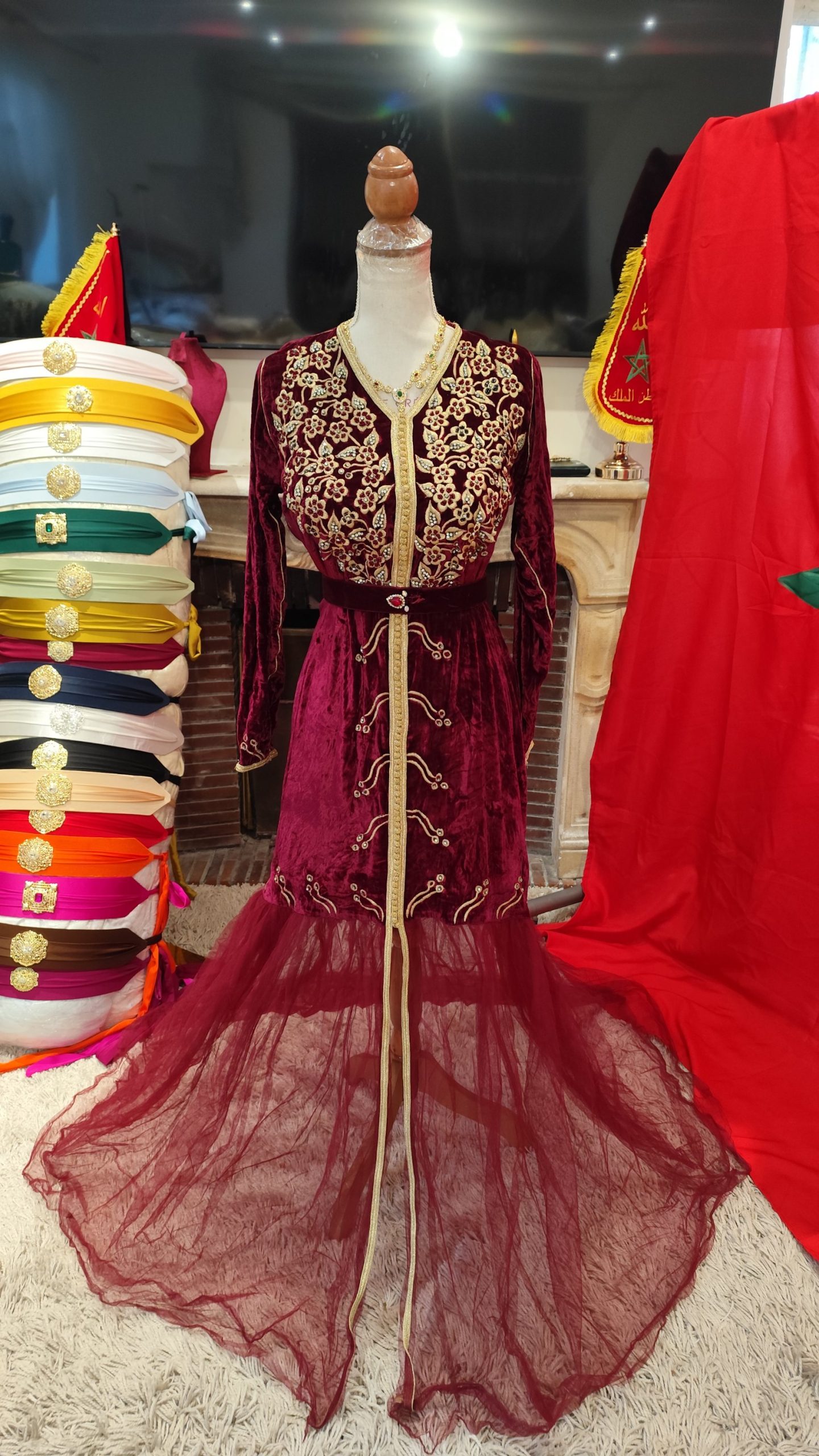 caftan marocain d occasion avec ceinture – Image 4