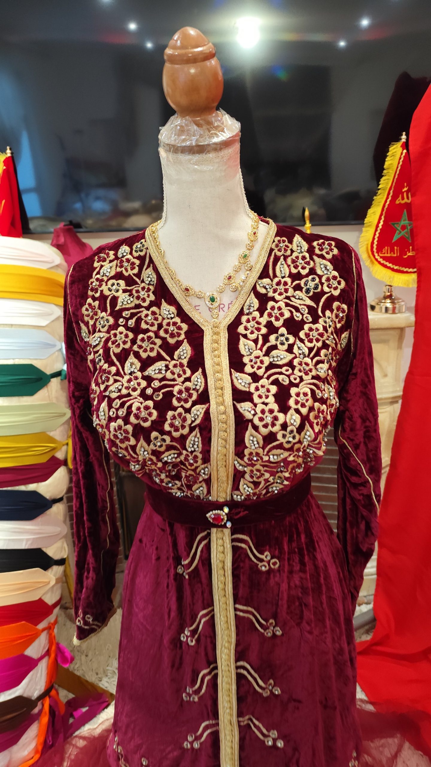 caftan marocain d occasion avec ceinture – Image 9