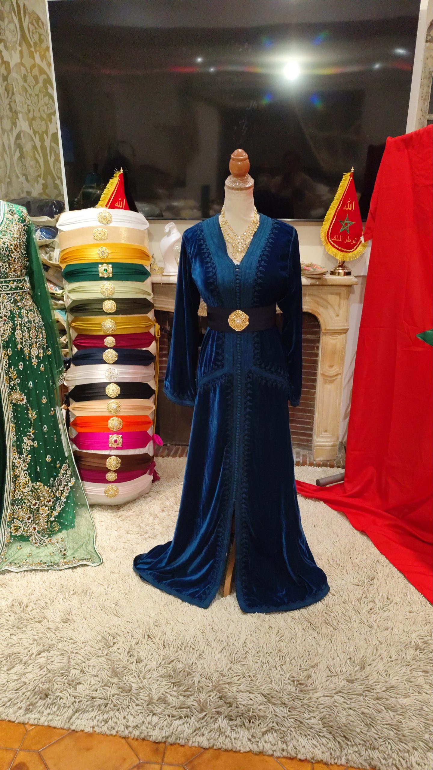 caftan marocain doublé d occasion – Image 2