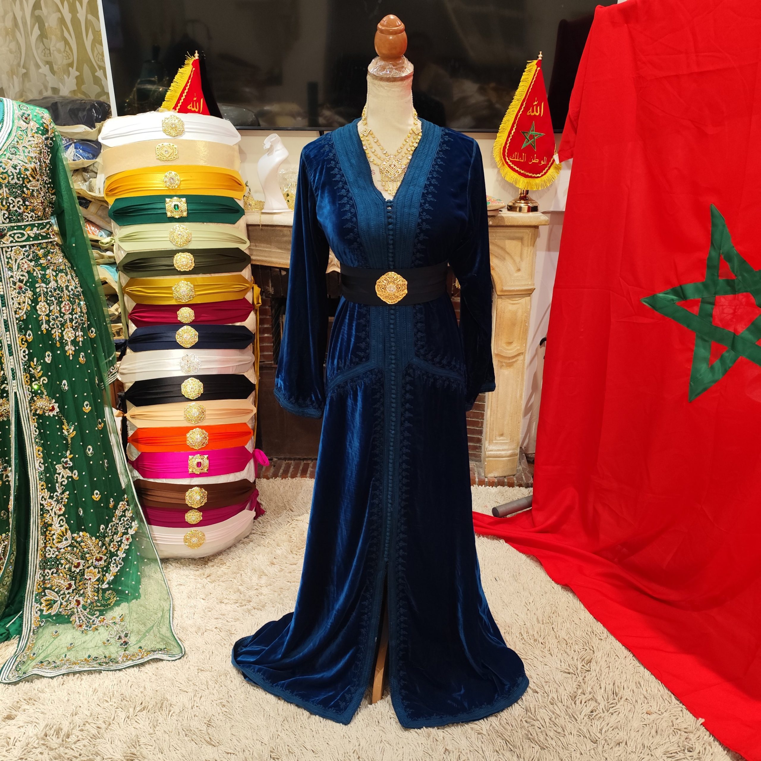 caftan marocain doublé d occasion – Image 9