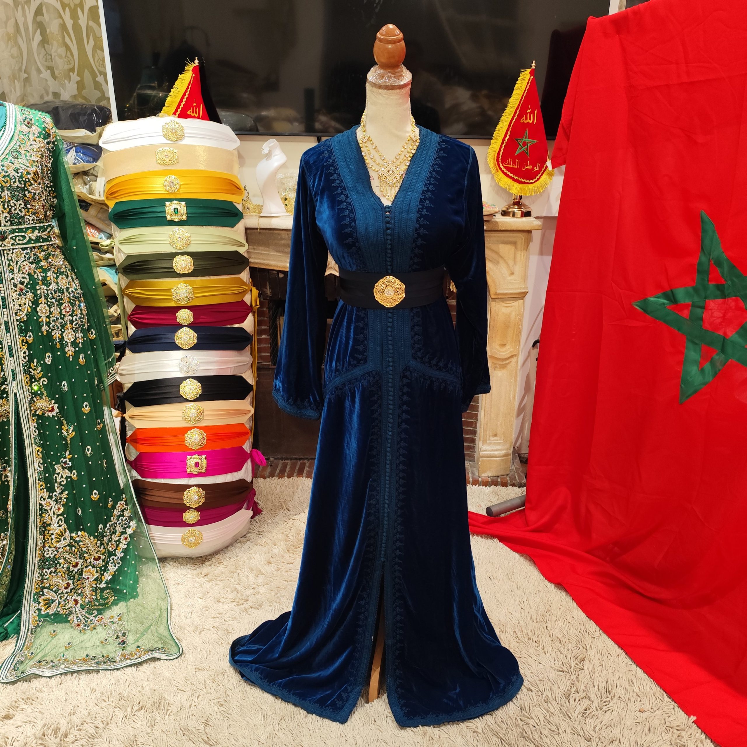 caftan marocain doublé d occasion