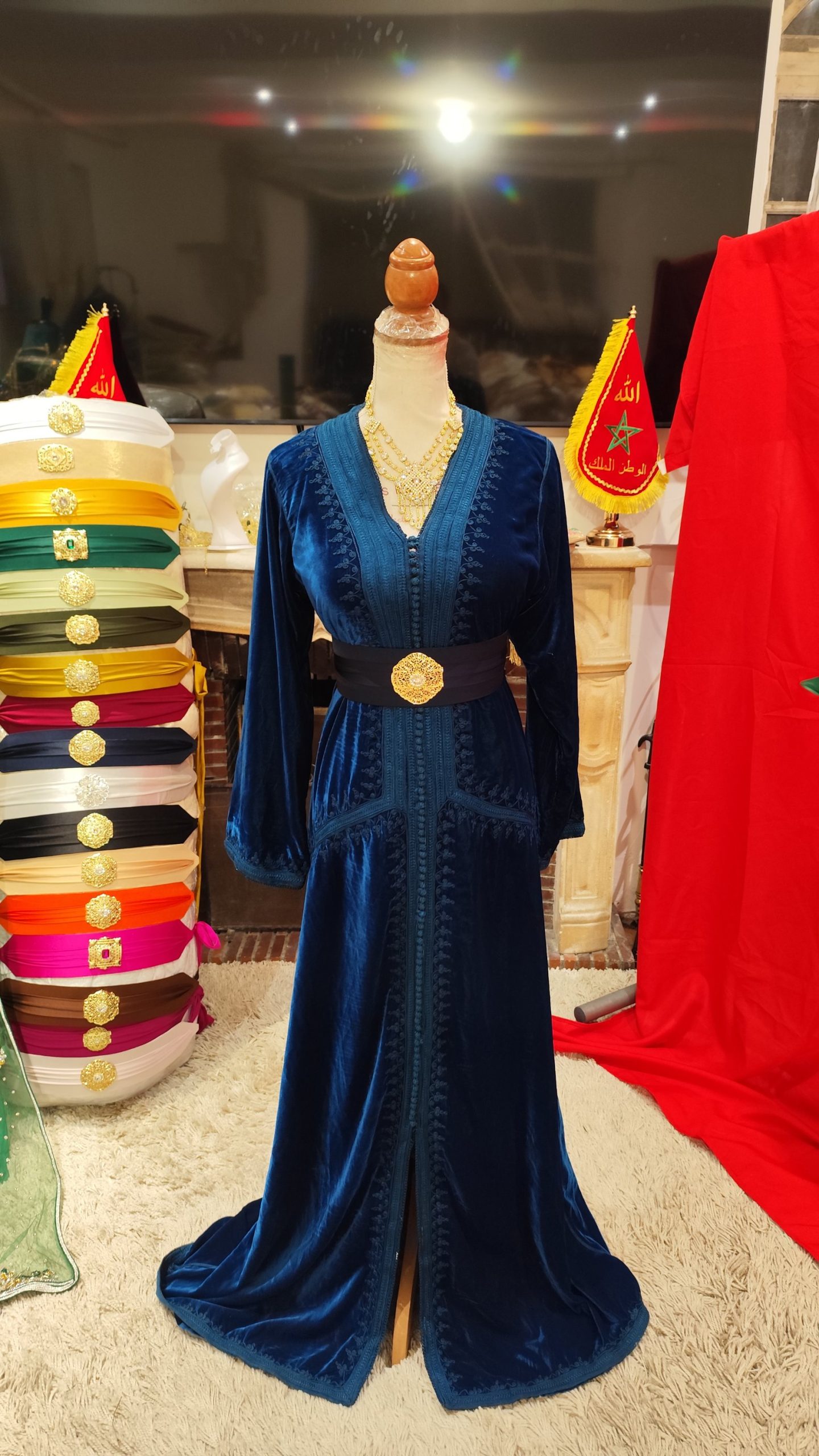 caftan marocain doublé d occasion – Image 6
