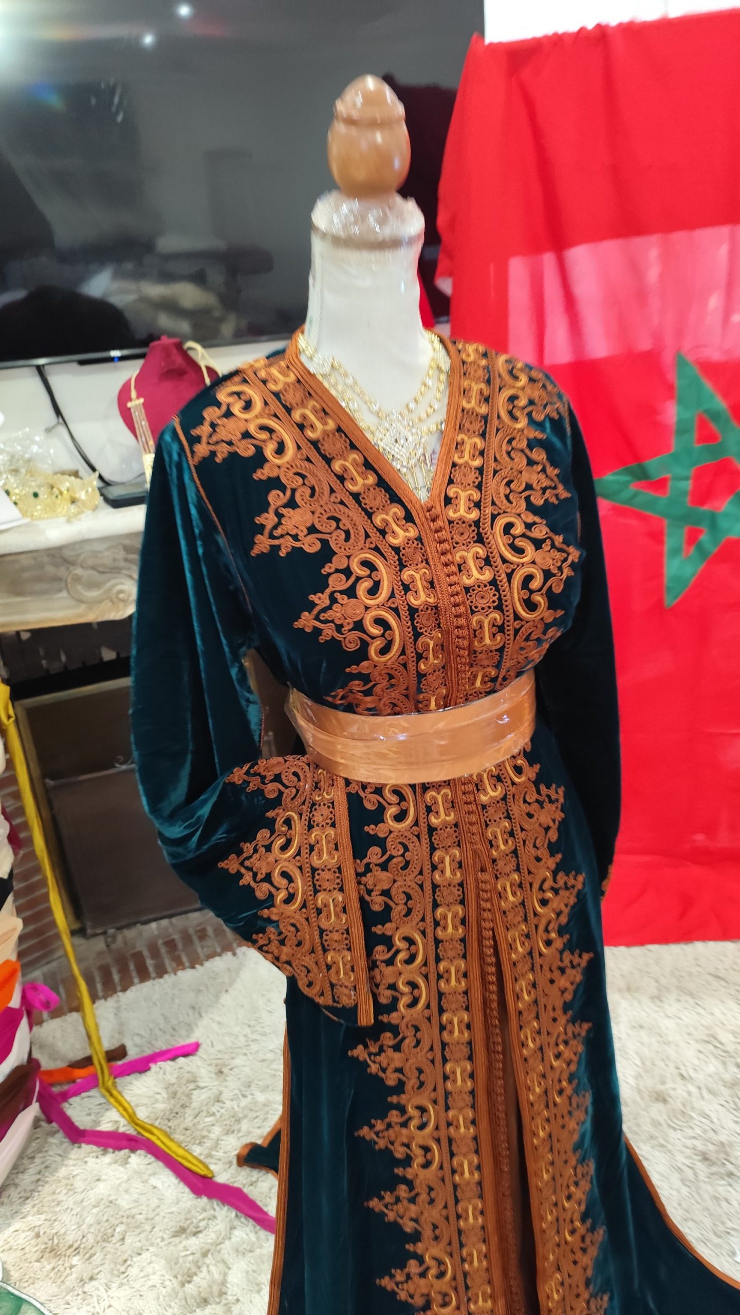 caftan marocain neuf avec la ceinture – Image 2