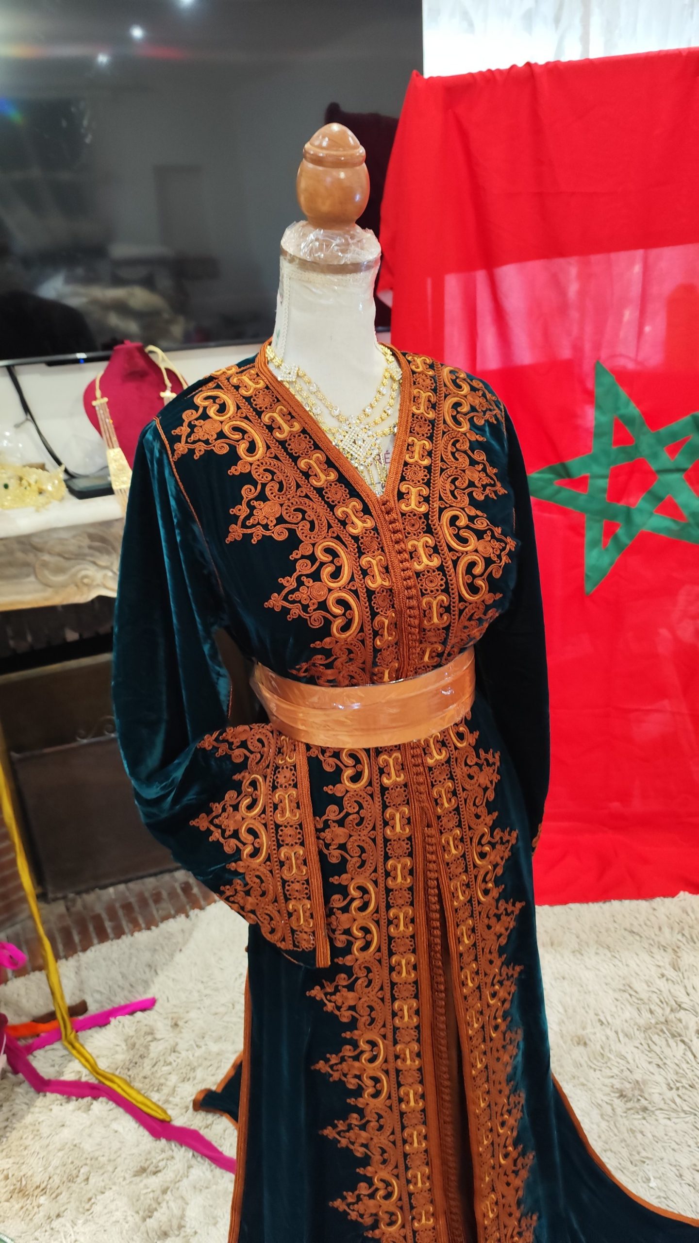 caftan marocain neuf avec la ceinture – Image 3