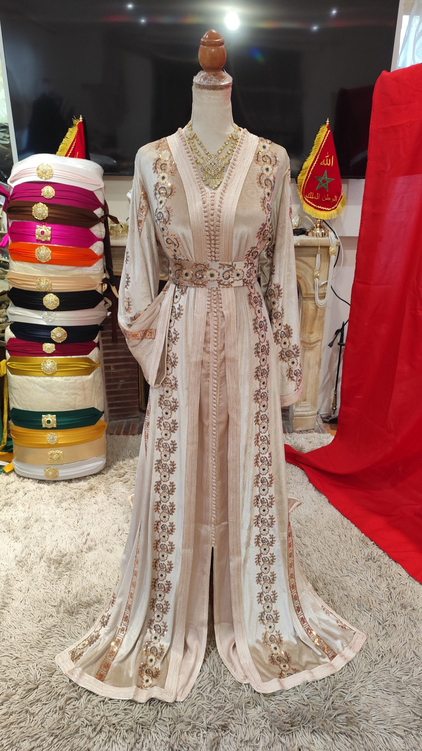 caftan marocain neuf avec ceinture – Image 11