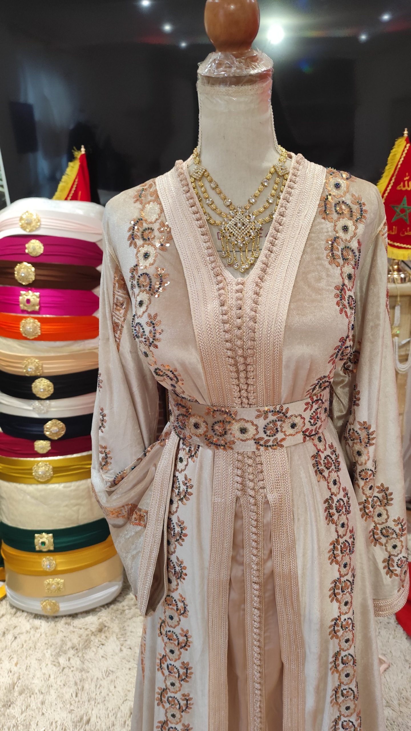 caftan marocain neuf avec ceinture – Image 10