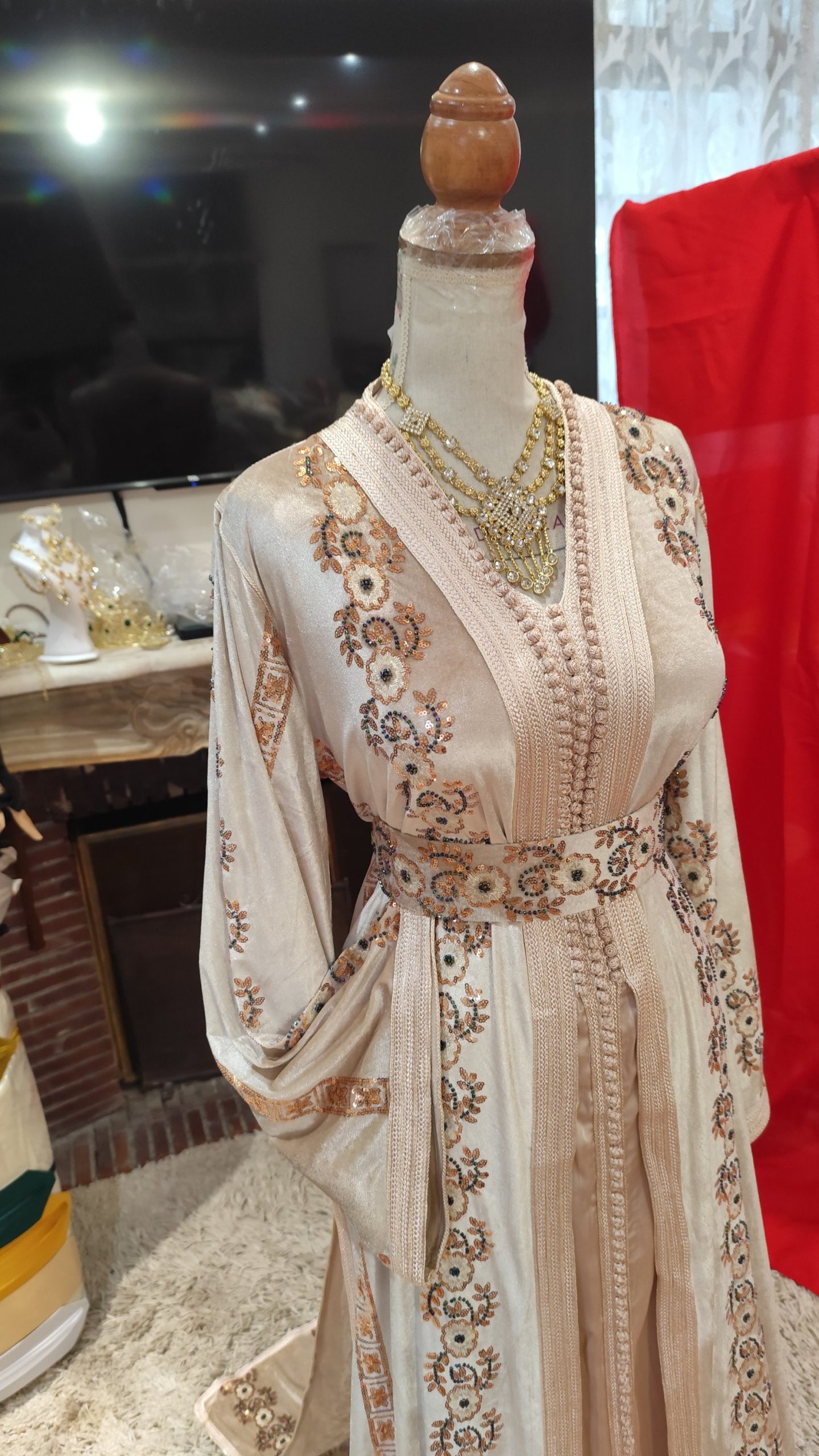 caftan marocain neuf avec ceinture – Image 5