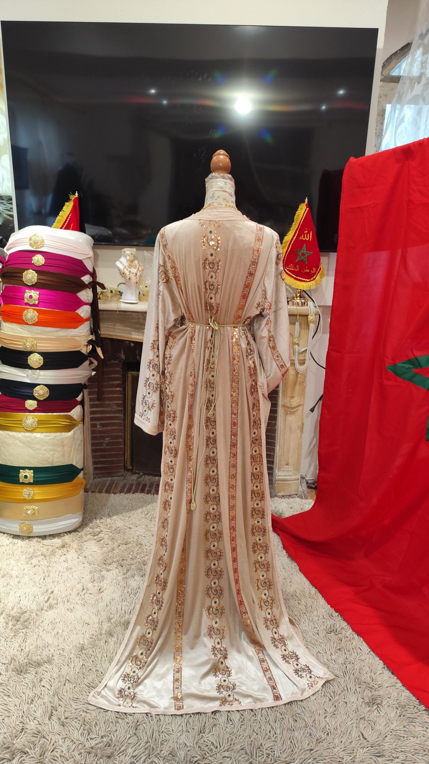 caftan marocain neuf avec ceinture – Image 8